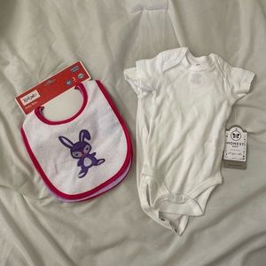 Plain White Onsie & Bibs